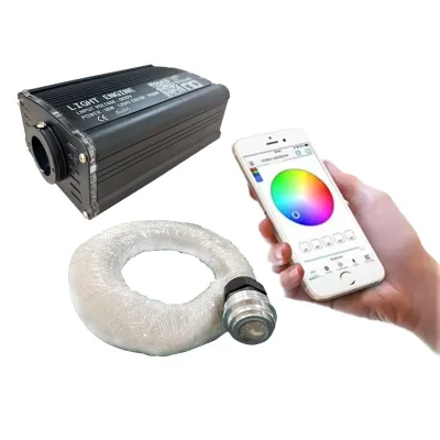 RSPOF 18W 32W Super Bright 500pcs 3M Aluminum IP67 Rated LED Fiber Optic Bundles Lighting Engine Dancing Whip for Parties Music