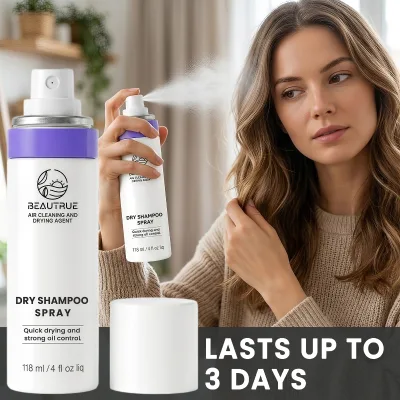 Wholesale Dry Shampoo Spray Balancing Formula Regulate Sebum Production Organic Vegan Quick Clean No Wash Refreshing Foam