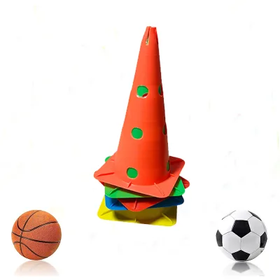 38cm Marker Cone Wholesale Many Sizes Soccer Training High Quality PE Football Agility Training Cone