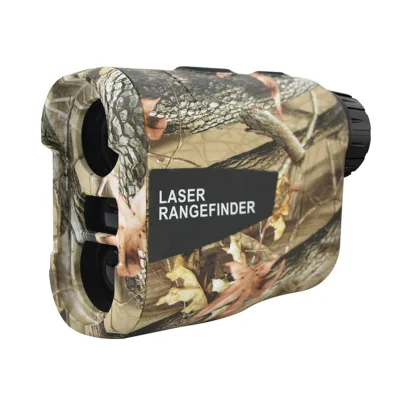 Custom Logo Packaging 600m 1000m 1200m 1500m Camouflage Laser Hunting Rangefinder Type-C Rechargeable 6X Lens LCD Display
