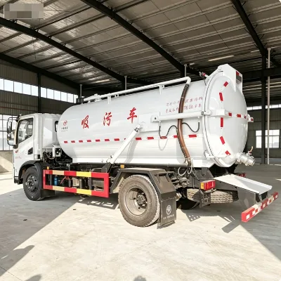 Budget Friendly Heavy Duty Used Dongfeng T8 Vacuum Suction Truck Emission Standard for Municipal Sanitation Work