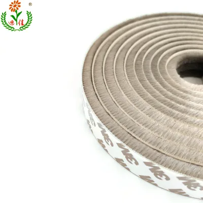 wool/woven brush sealing strip/adhesive pile weather strip for window and door/weather seal brush