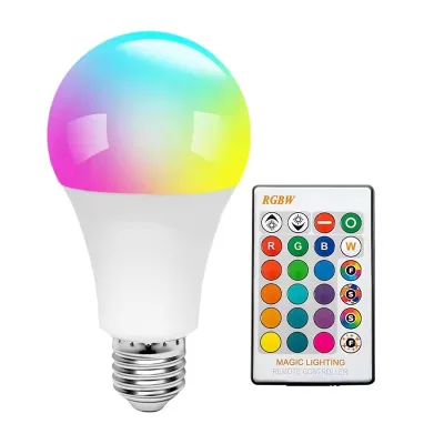 RGB Color Remote Control Light Bulb LED Room Light Intelligent Light Bulb Dimmer Low Power Consumption