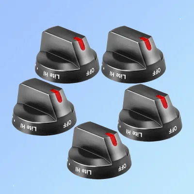 100% Real Metal Oven Knob Replacement Parts Range Stove Knobs DG64-00473B (5 PCS)