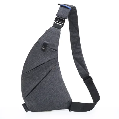 Men's Chest Bag Crossbody Bag Single-shoulder Bag Multi-function Casual Anti-Theft Anti-lost Business Travel Nylon Cross-border