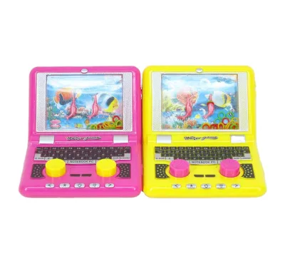 Jinming Kids Toys Plastic Computer Water Toss Ring Game Laptop Shape Water Machine Children Games Toys for Sale