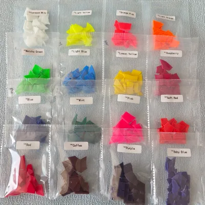 18 Colors Candle Pigment Macaron Color Candle Dye Flakes Suitable for Soy Wax