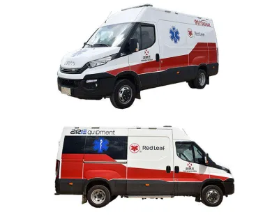 Intensive Care Negative Pressure Medical Transfer Ambulances New Gasoline Manual Transmission EURO 5