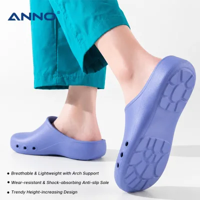 ANNO Anti-slip Work Clogs for Hospital Kitchen EVA Nursing Clogs with Arch Support Lightweight Breathable Surgicac