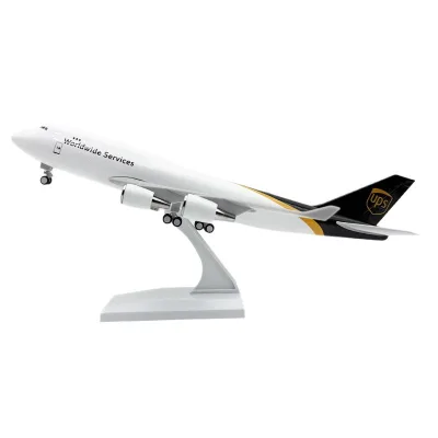 UPS B747 Diecast Plane Model 30cm Perfect Desktop Decoration & Xmas Gift for Aviation Fans