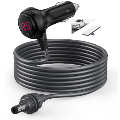3M Waterproof 12V-48V Cigarette Lighter to DC Cable with Switch Button, Compatible with Starlink Mini Car Charger Power Cord