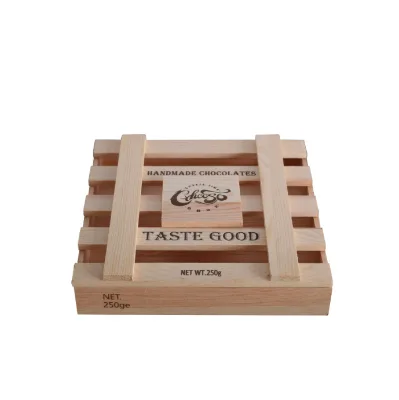 Custom Wooden Chocolate Delight Gift Box Wood Tray Chocolate Gift Box