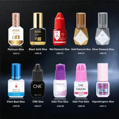 Super Strong Vegan Cruelty-Free Liquid Eyelash Glue 1 Second Waterproof Oil-proof Sweat-resistant Individual Volume Lash