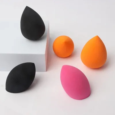 Foundation Beauty Egg Water Drop Foundation Makeup Sponges Latex Free Large Angle Facial Eco Friendly Pink Black Beauty Sponge
