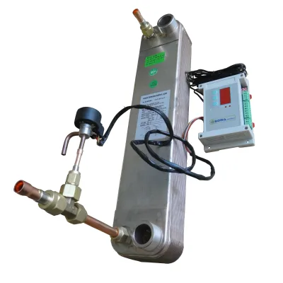 13000kcal Geothermal Heat Pump air Conditioner's Evaporator & Condenser Matching 6HP Compressor Is Used in 15KW Water Heater