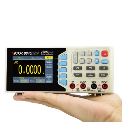 VICTOR 8045mini High Precision 4.5-Digit True RMS Benchtop Digital Multimeter Auto-Ranging for USB for Industrial Lab Electrical