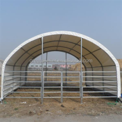 Stable Steel Structure Shelters for Field Carport and Animal Use Easy Installation