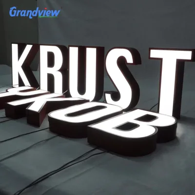 Outdoor 3D Led Light Letters Store Name Signs Customized Letters Signs Sample Letters