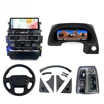 12.3'' Speedometer 5-Piece Interior Upgrade Kit for Nissan Patrol Y62 2012-2022 Retrofit/Upgrade