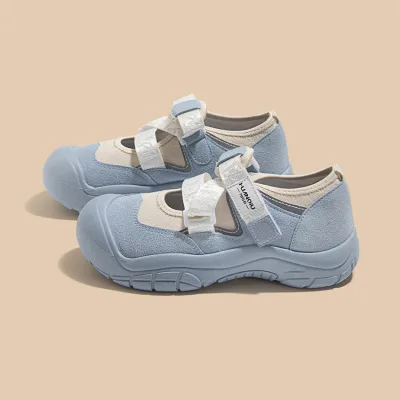 Summer Women Casual Sandals Slippers Breathable Lightweight Non Slip Print Flat Beach Walking Shoes RTS Low MOQ