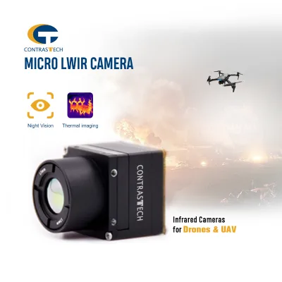 Compact Design 9.1mm 13mm Lens 640X512 Resolution High-Sensitivity Infrared Imaging Drone Thermal Cameras for Fire Detection