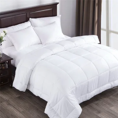 Box Stitched White Color Queen Comforter Duvet Insert