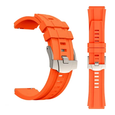 CM 22mm FKM Fluororubber Releplacement Straps For Smart Watch Silicone Sport Watch Bands