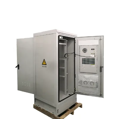 AC Compress Air Conditioner IP55 SPCC Single Cabin 13U Battery Cabinet
