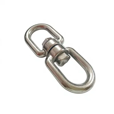 High Quality Wholesale Polished Finish Rigging Hardware 304 Stainless Steel Swivel Eye Hook Ring Hanging Eye Link