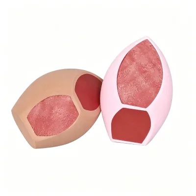 3-Cut Fingerprint Surface Beauty Sponge Professional Makeup Artist Sponge Blender Wet & Dry Cosmetic Foundation Puff