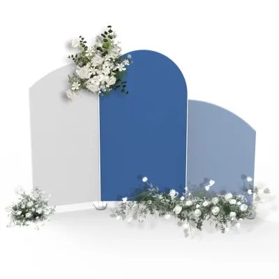 Hot Selling Single Item Semi-arch Frame Custom Background Decoration Birthday Party Aluminium Round Arch Backdrop
