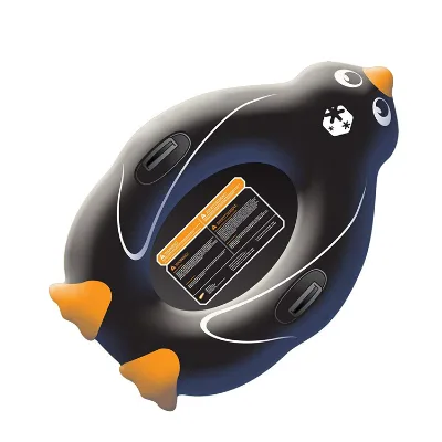 Most Popular Penguins PVC Inflatable Snow Tube Sled Surfboard for Kids