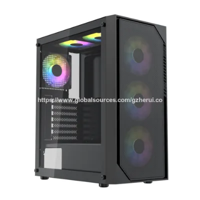 EATX Gaming PC Case with ARGB Sync Tempered Glass Panels and Optimized Airflow for Esports Enthusiasts