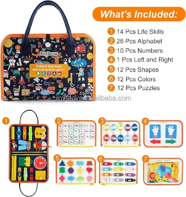 Busy Boards Montessori Toys for Kids Busy Books for Toddlers Activity Learning Busy Board for Kids