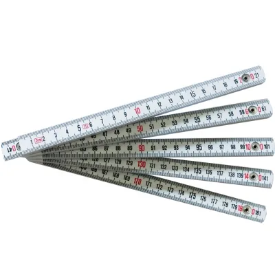 10 Folds Plastic Folding Ruler 3mm Thickness Inch Centimeter Scale Length 0.5m/1m/2m Customized Logo Promotional Use Made