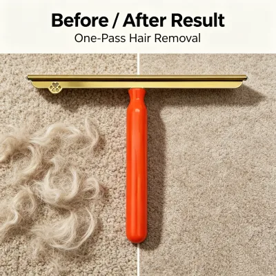 Reusable Portable Pet Hair Scraper Handheld Lint Remover Multi-surface Dog CatFur Cleaner for Household Automotive Fabrics Couch