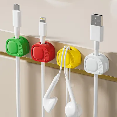 Hook TV Data Cable Universal Cable Organizer Student Dormitory No Marks No Punching Sticky Hook Desktop Storage Fixed