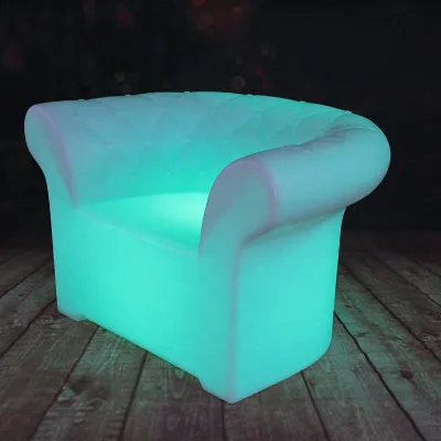 Customized European Style Illuminated Led Living Room Sofa Comfortable Couch Home Furniture for Space Furnishing