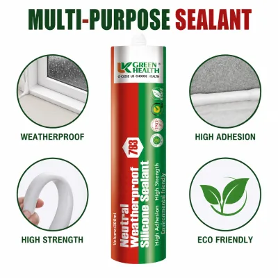 Professional High Performance Neutral Weatherproof Flexible Elastic Durable Joint Gap Filling Construction Silicone Sealant