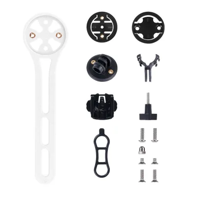 Nylon Bike Computer Mount for Road Bike Integrated Handlebar - Compatible with Garmin, Bryton, Cateye and Action Camera
