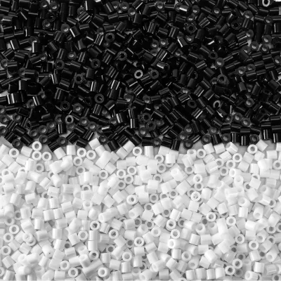 Artkal Small Plastic Fuse Beads 1000Pcs Black White Melty 5mm Beads for Arts and Crafts