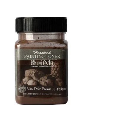 Van Dyke Brown Art Paints Wet & Dry Using Sketching & Painting Pigment Toner Power