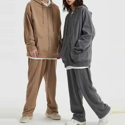 Custom Men's Wash Vintage Tracksuits Logo Print for Autumn Cotton 400g Heavy Weight Over-sized Hoodie and Short Set for Adults
