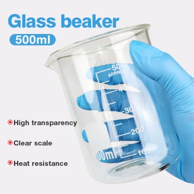 Acid Alkali Resistant School Laboratory Glass Beaker Essential Lab Equipment for Schools and Laboratories