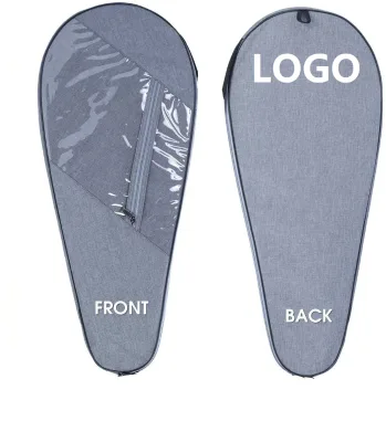 Lightweight Custom Tennis Racquet Cover Bag Polyester with Adjustable Shoulder Strap Padded Carrying Racket Bag