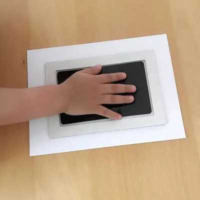 Safe Clean Ink Pad Footprint Handprint No- Contact Skin Patented Baby Footprint Inkpad Footprint Stamp Pad