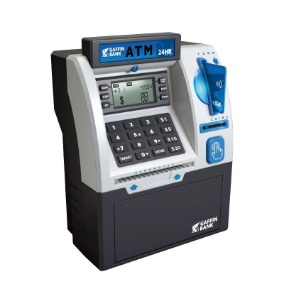 Toy Money Bank with Card Kids ATM Savings Bank ATM Piggy Bank for Real Money