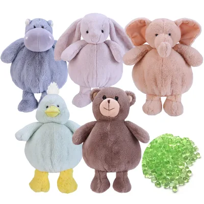 Creative Comfort Plush Animal Toys With Smells OEM Cartoon Design Bear Elephant Stuffing Perfume Beads Toys