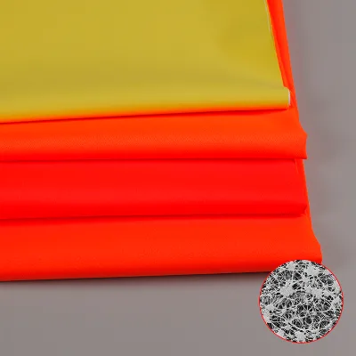 High Quality 100%polyester Fluorescent Red Workwear Jacket Outdoor Men's Wear Fabric