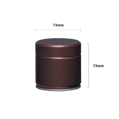 Wholesale Custom Printed Luxury Coffee Tins Packaging Airtight Tea Containers Empty Metal Round Shape Tin Can for Tea & Coffee
